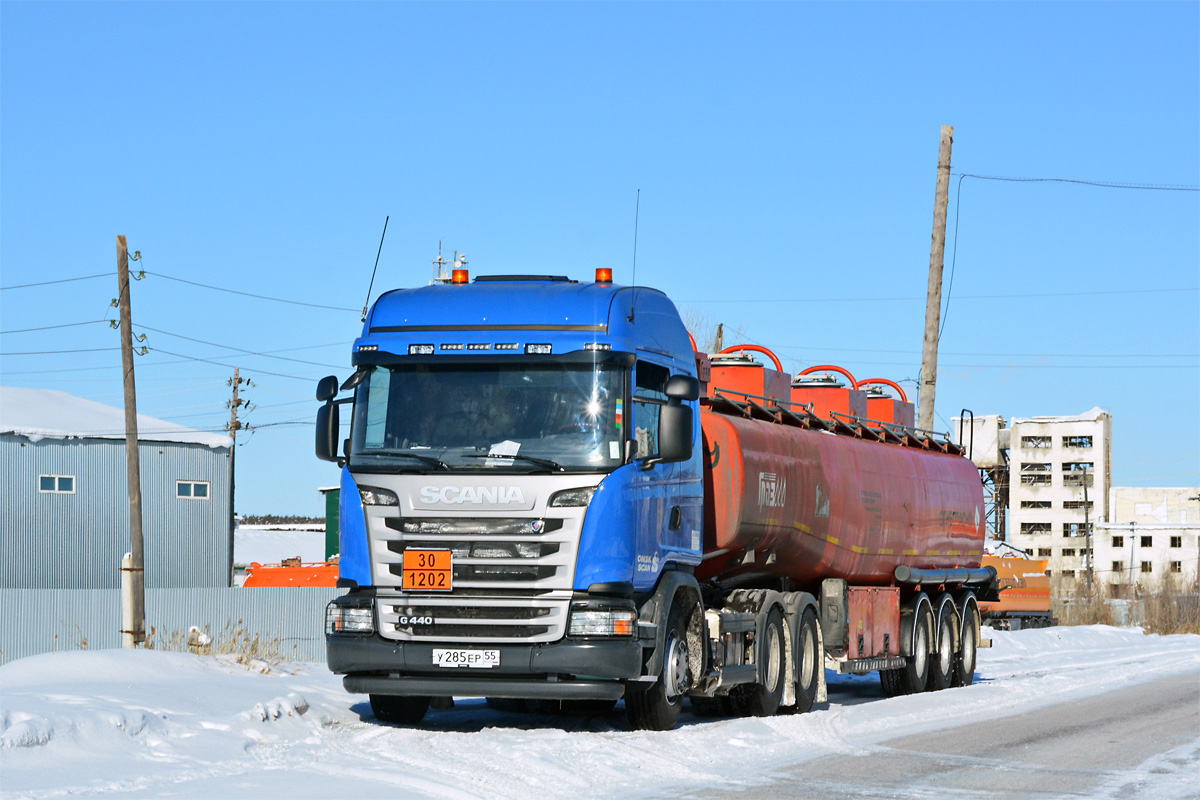 Омская область, № У 285 ЕР 55 — Scania ('2013) G440