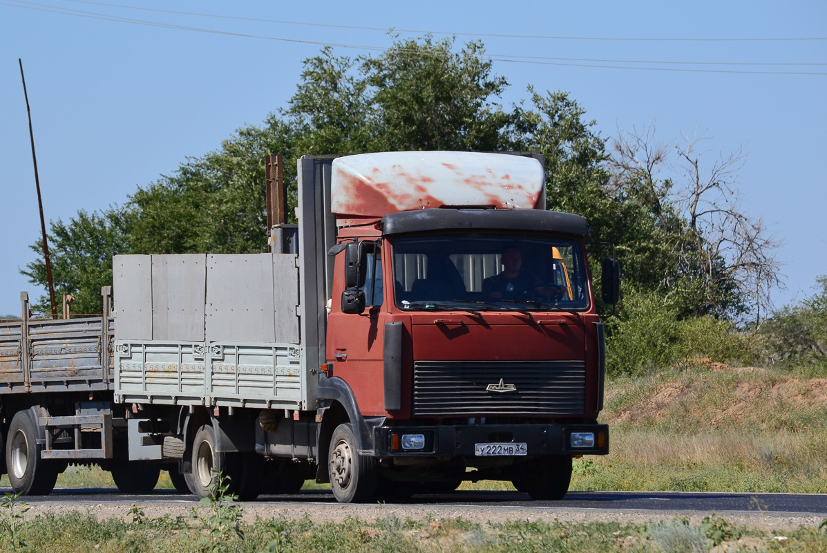 Волгоградская область, № У 222 МВ 34 — МАЗ-437040 "Зубрёнок"