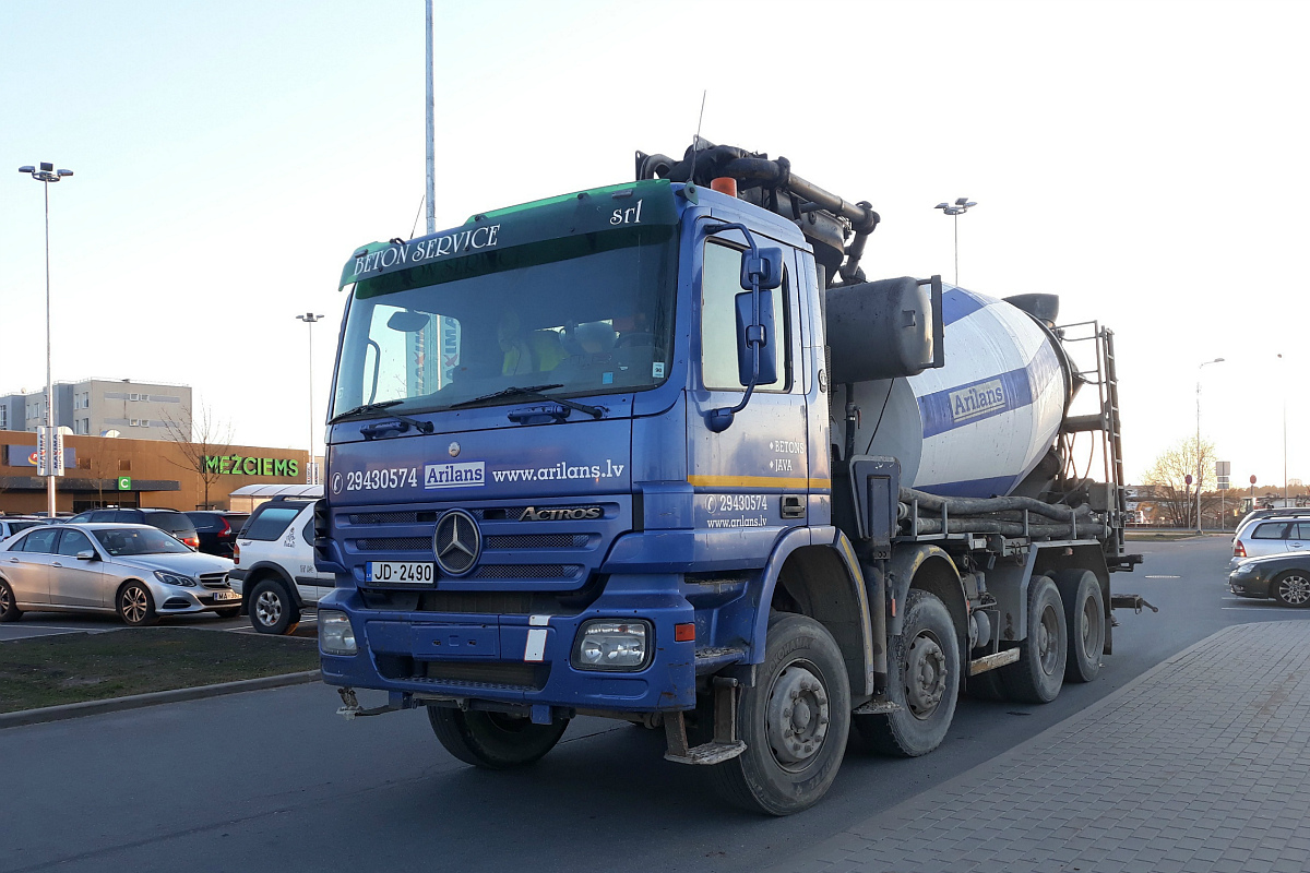 Латвия, № JD-2490 — Mercedes-Benz Actros ('2009)