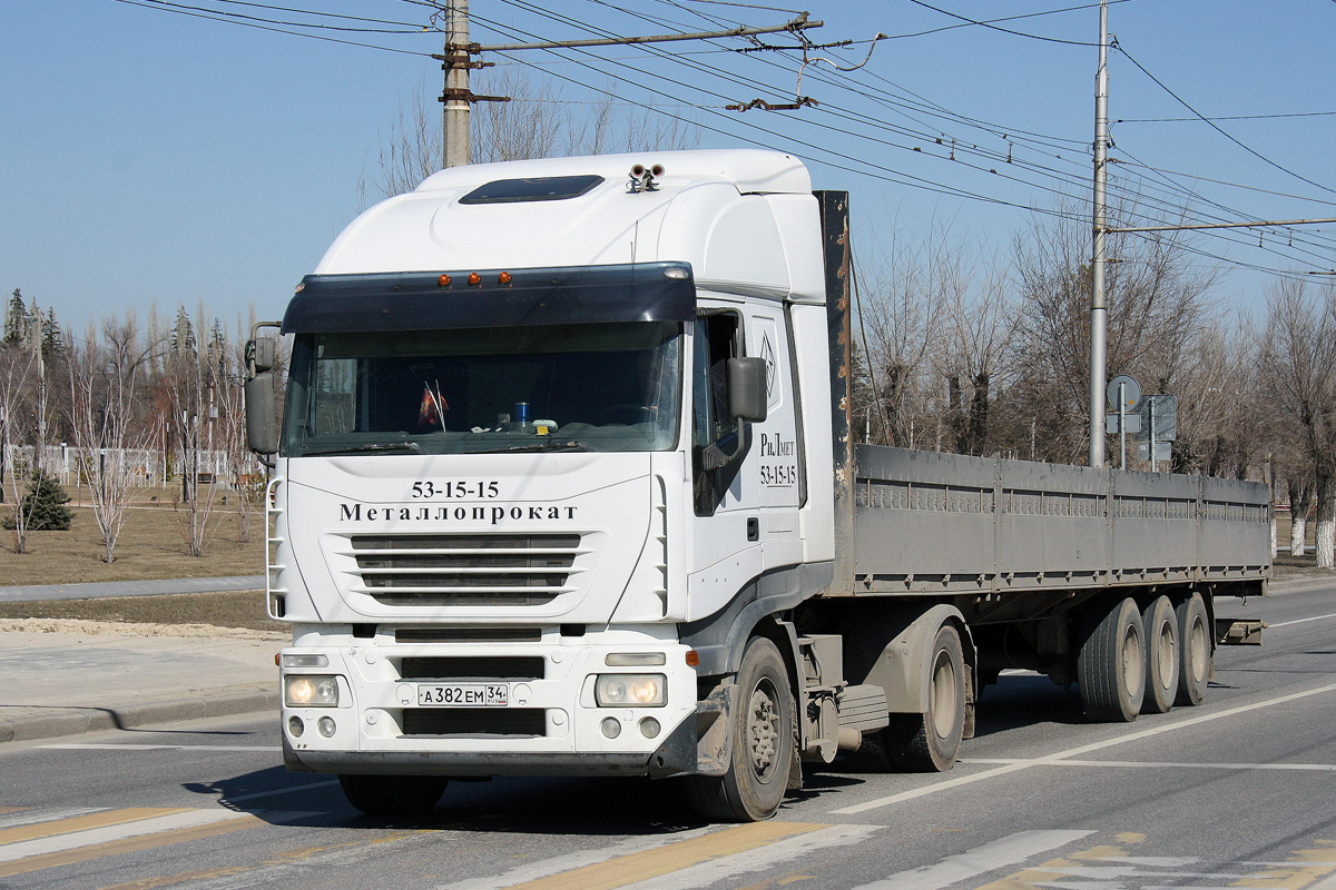 Волгоградская область, № А 382 ЕМ 34 — IVECO Stralis ('2002)