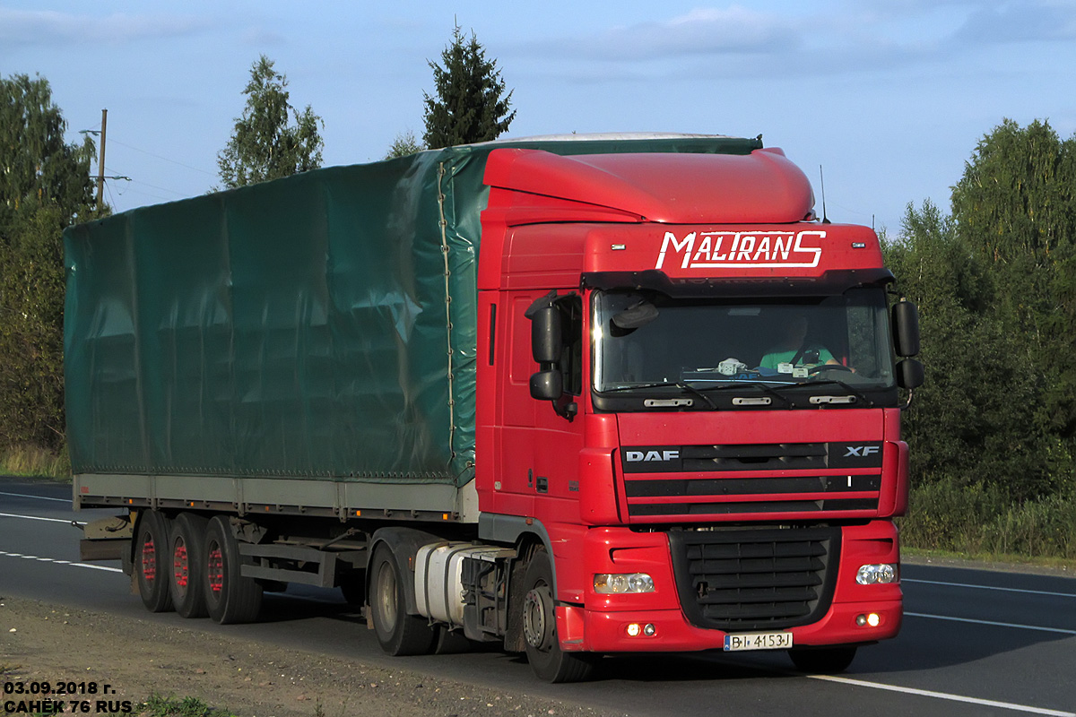 Польша, № BI 4153J — DAF XF105 FT