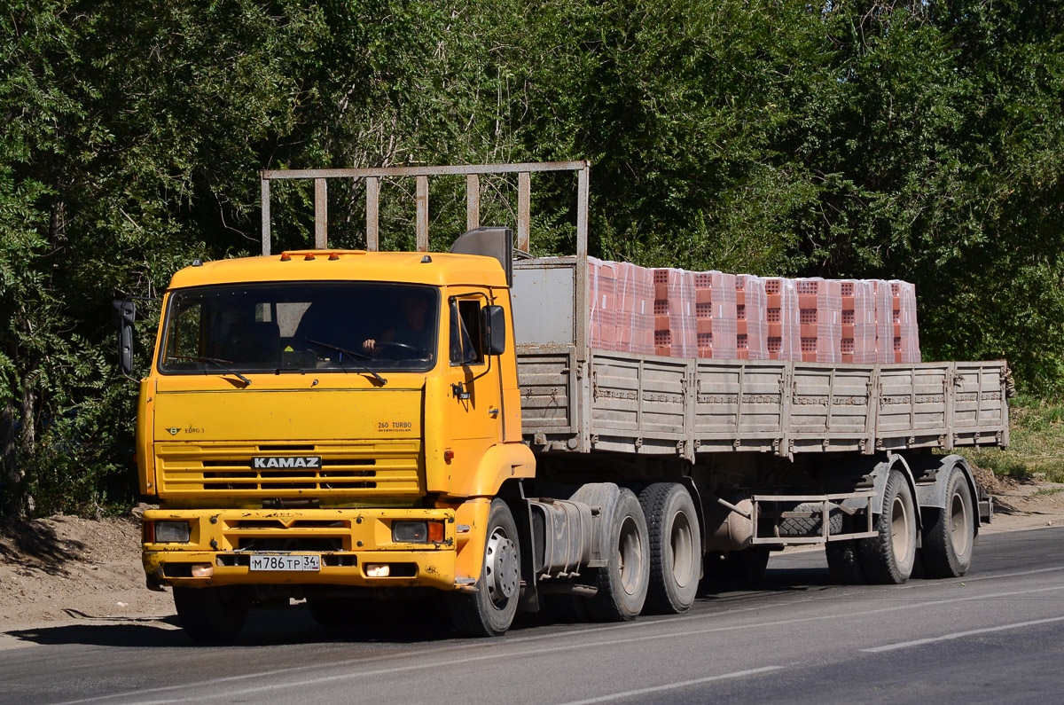 Волгоградская область, № М 786 ТР 34 — КамАЗ-65116 [651160]