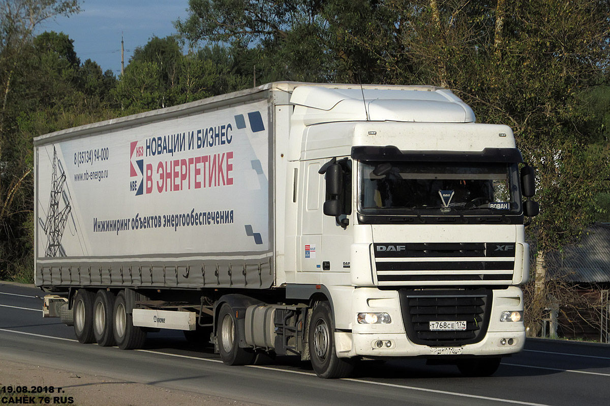 Челябинская область, № Т 768 СЕ 174 — DAF XF105 FT