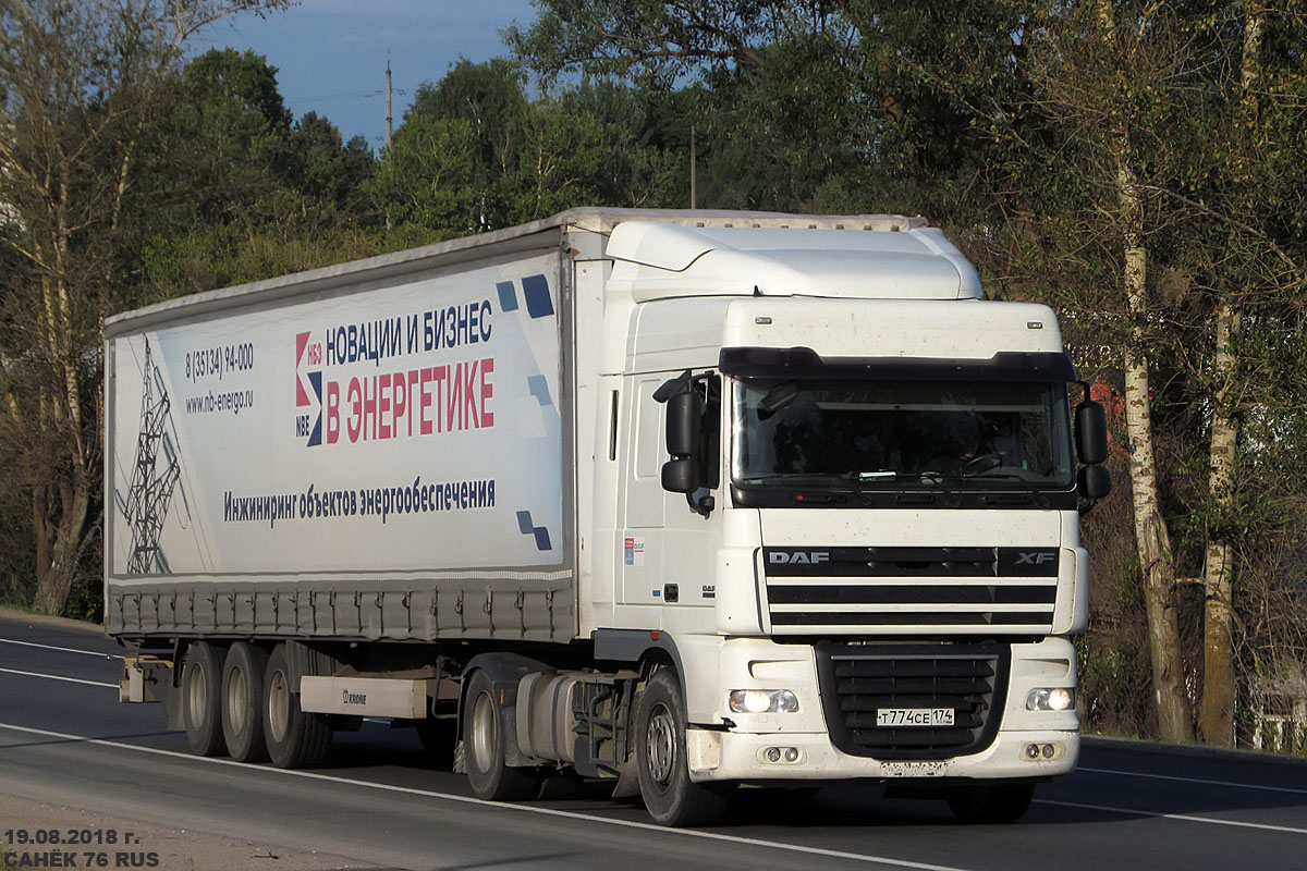 Челябинская область, № Т 774 СЕ 174 — DAF XF105 FT