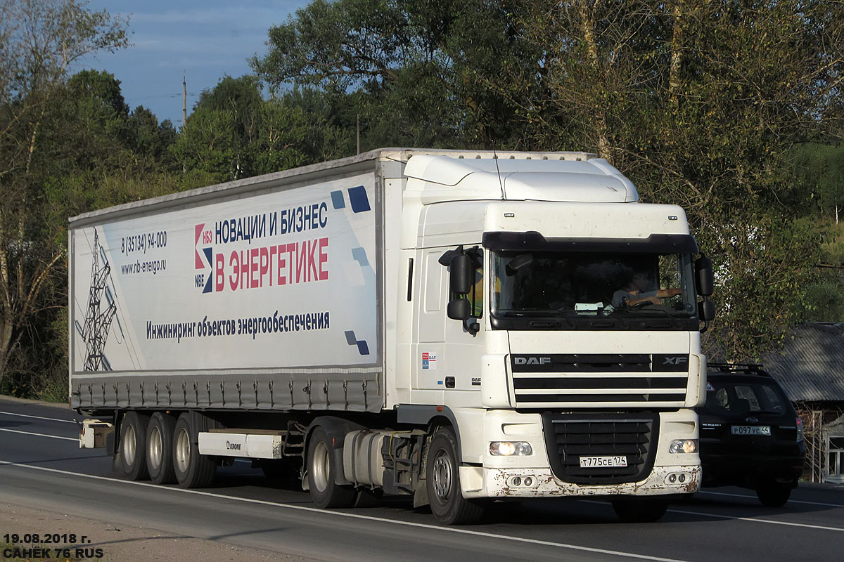 Челябинская область, № Т 775 СЕ 174 — DAF XF105 FT