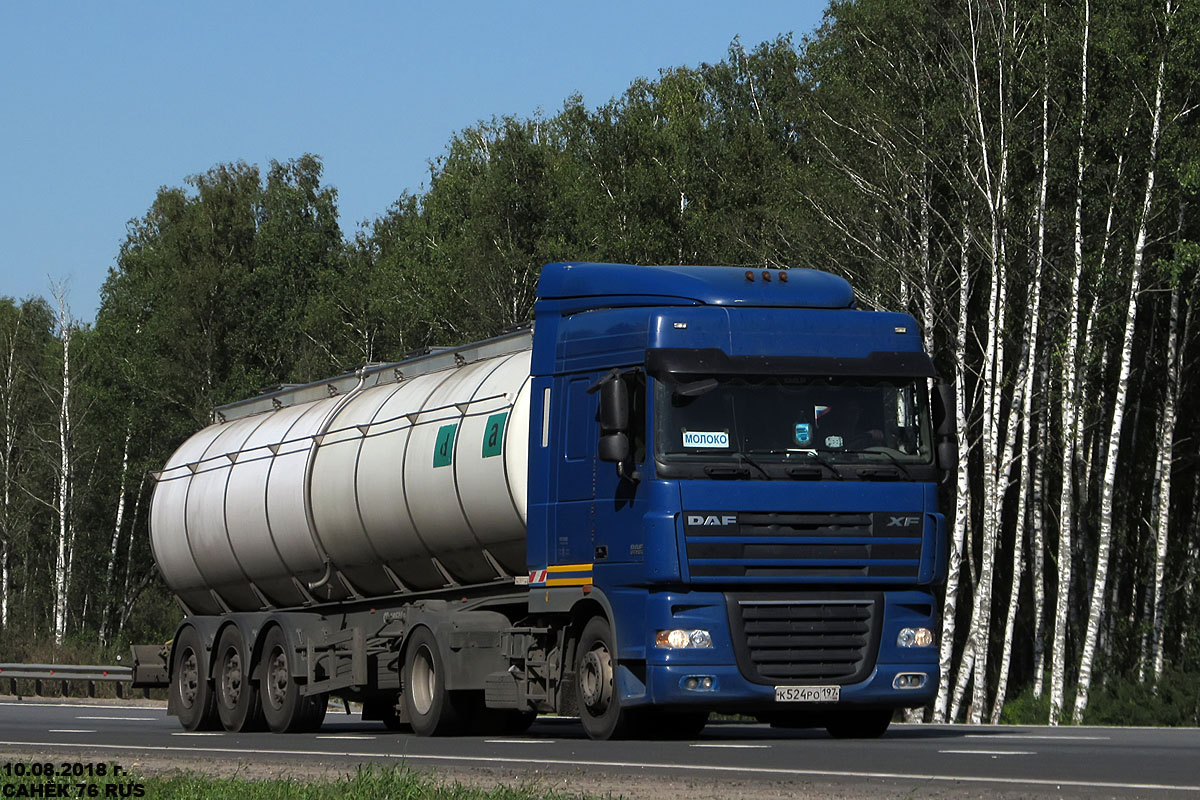 Москва, № К 524 РО 197 — DAF XF105 FT