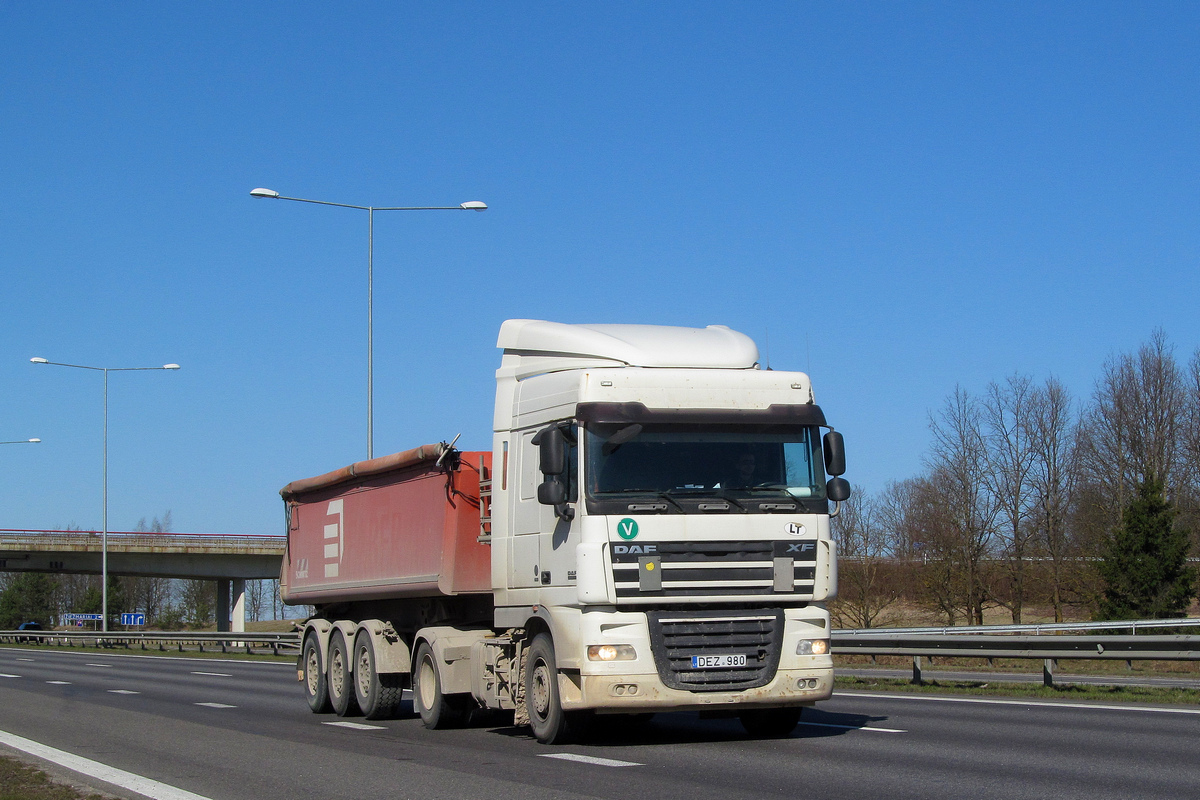 Литва, № DEZ 980 — DAF XF105 FT