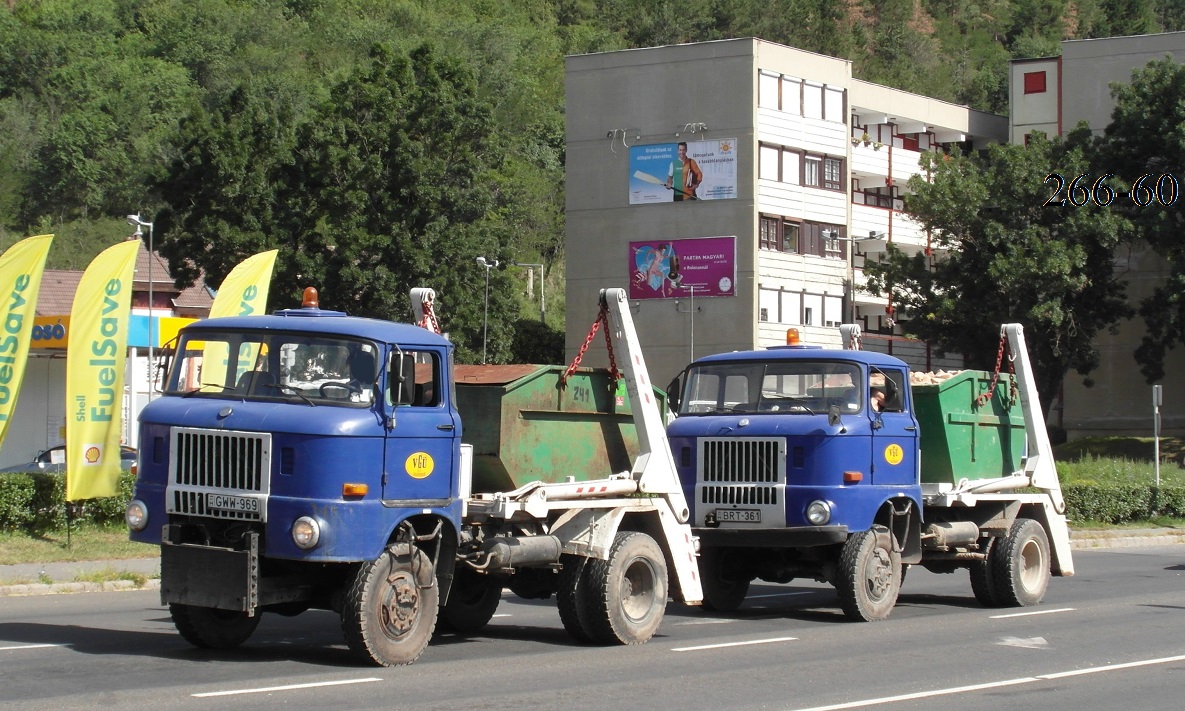 Венгрия, № GWW-969 — IFA W50LA/K, LA/Z; Венгрия, № BRT-361 — IFA W50LA/K, LA/Z