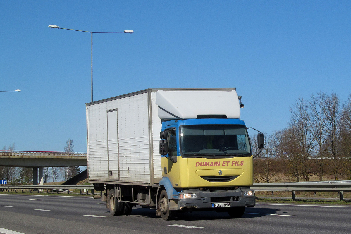 Литва, № HUZ 896 — Renault Midlum