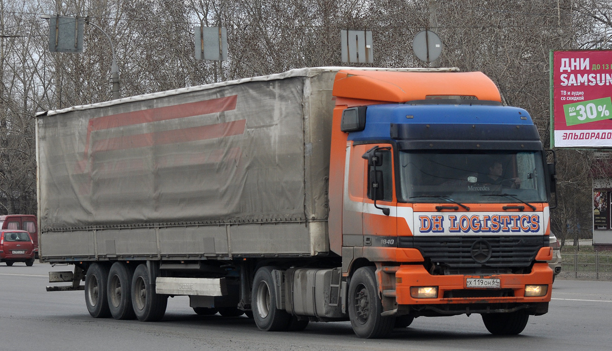 Саратовская область, № Х 119 ОН 64 — Mercedes-Benz Actros ('1997) 1840