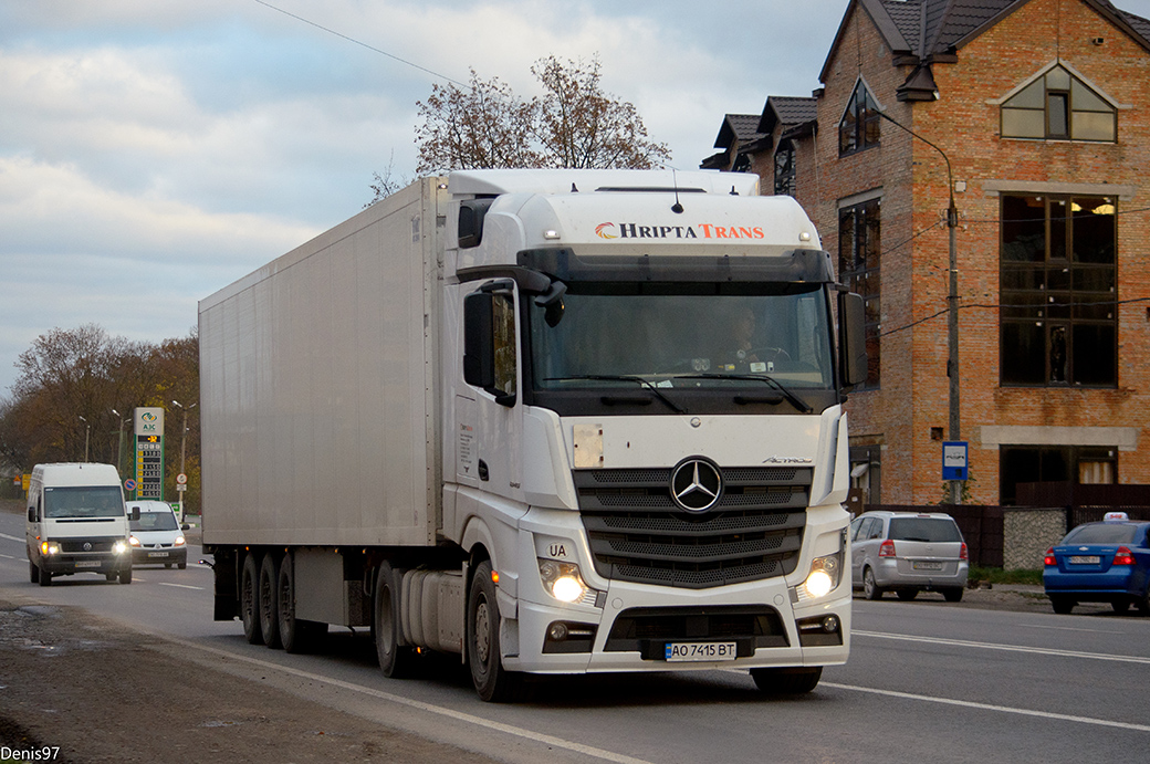 Закарпатская область, № АО 7415 ВТ — Mercedes-Benz Actros ('2011) 1845