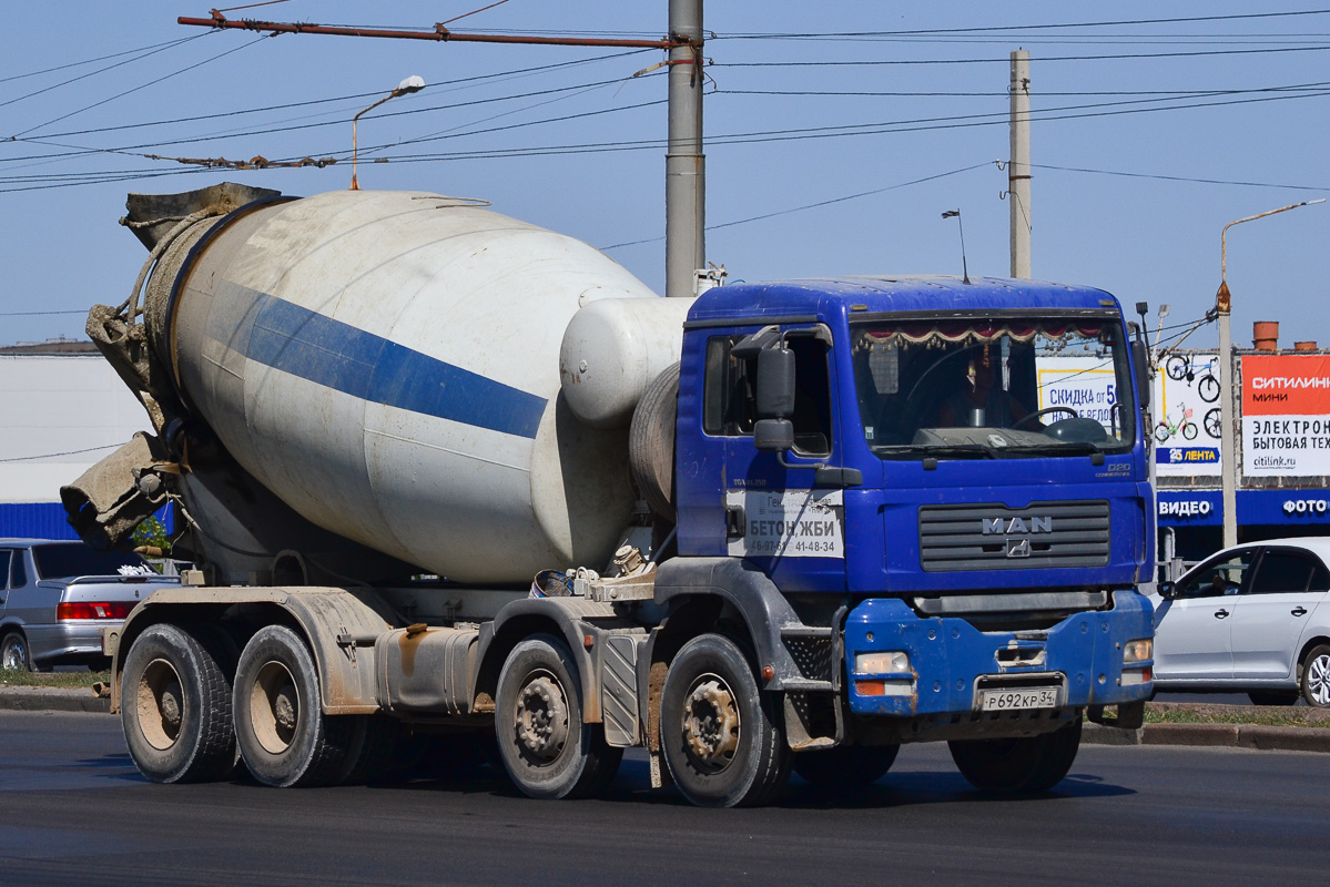 Волгоградская область, № Р 692 КР 34 — MAN TGA (общая модель)