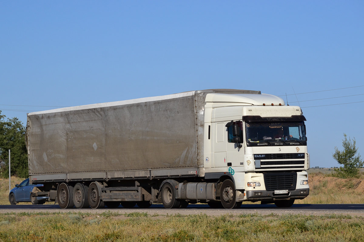 Волгоградская область, № А 437 УМ 34 — DAF XF95 FT