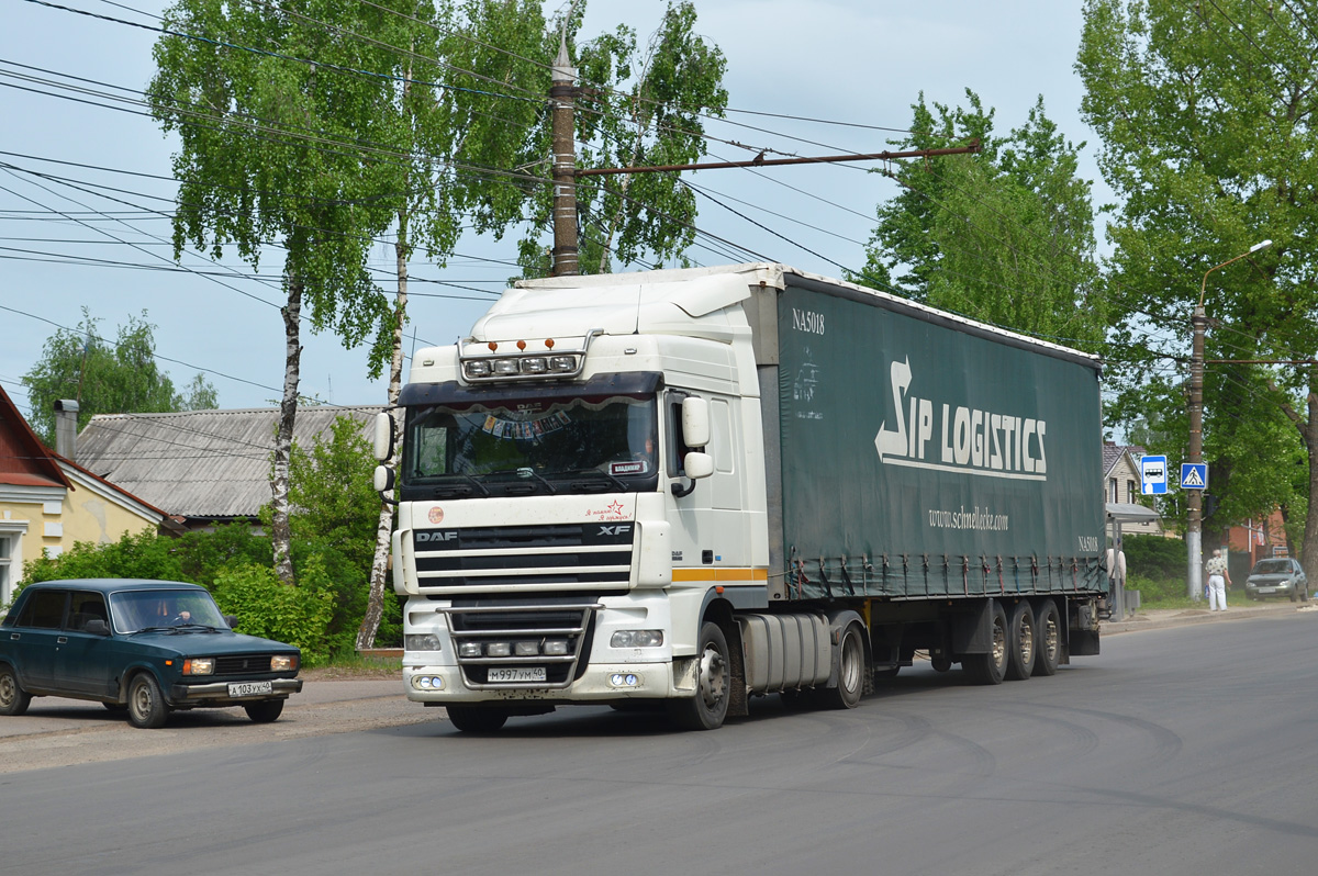 Калужская область, № М 997 УМ 40 — DAF XF105 FT