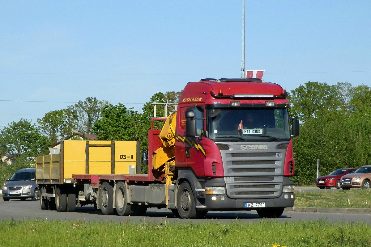 Латвия, № KZ-7799 — Scania ('2004, общая модель)