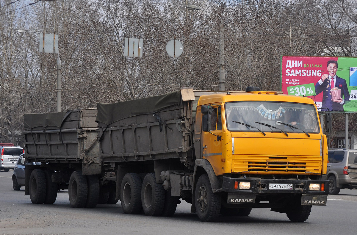 Омская область, № О 914 УВ 55 — КамАЗ-53208