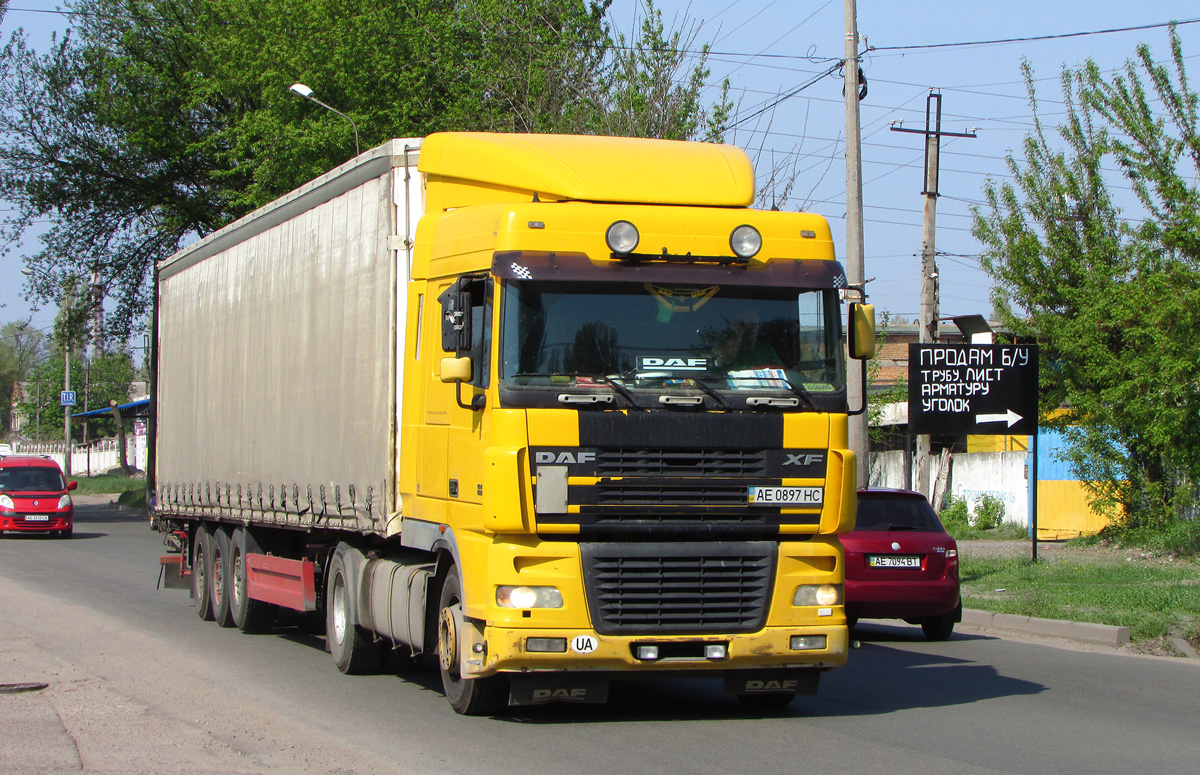 Днепропетровская область, № АЕ 0897 НС — DAF XF95 FT