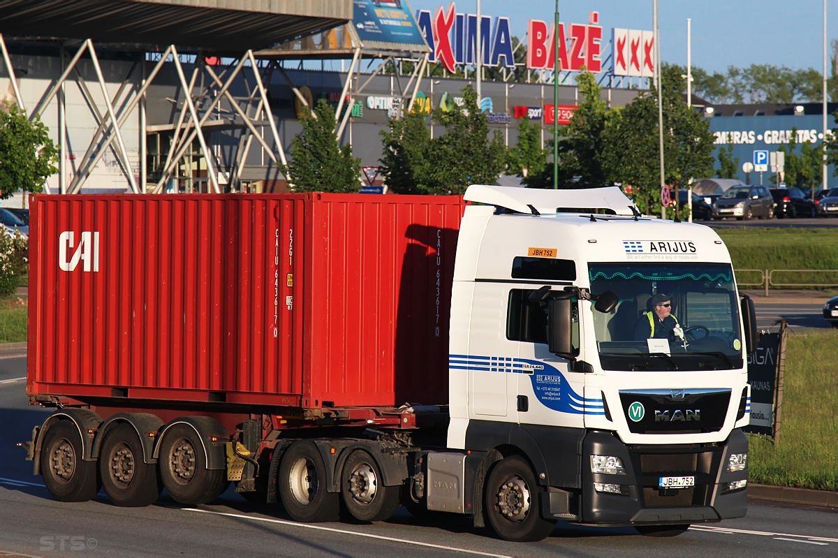 Литва, № JBH 752 — MAN TGX ('2012) 24.440