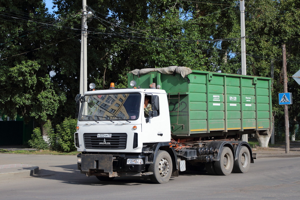 Томская область, № К 022 КМ 70 — МАЗ-6312B3