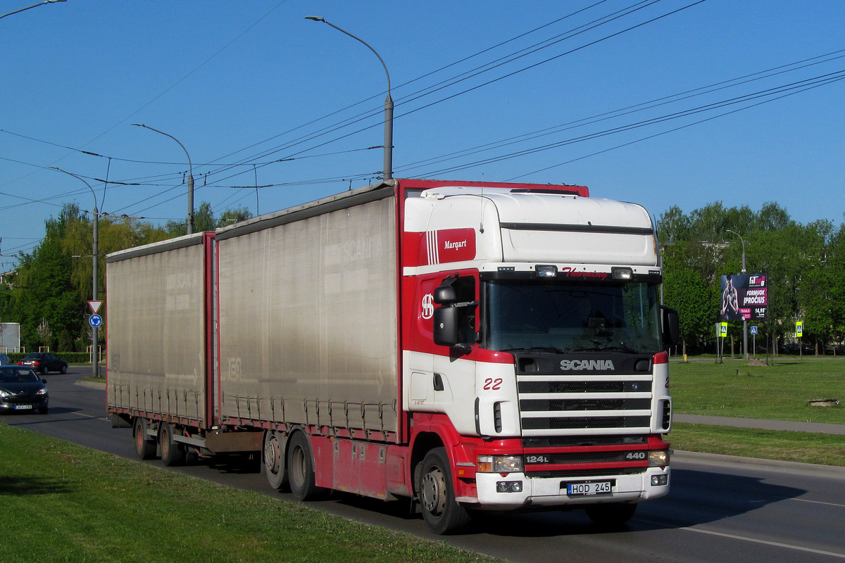 Литва, № HOD 245 — Scania ('1996) R124L