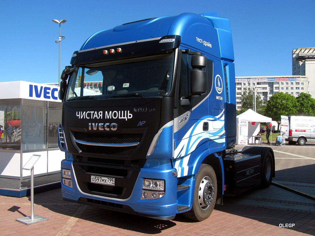 Москва, № О 597 МХ 799 — IVECO Stralis ('2012) 460; Минск — Выставка "БАМАП-2019"