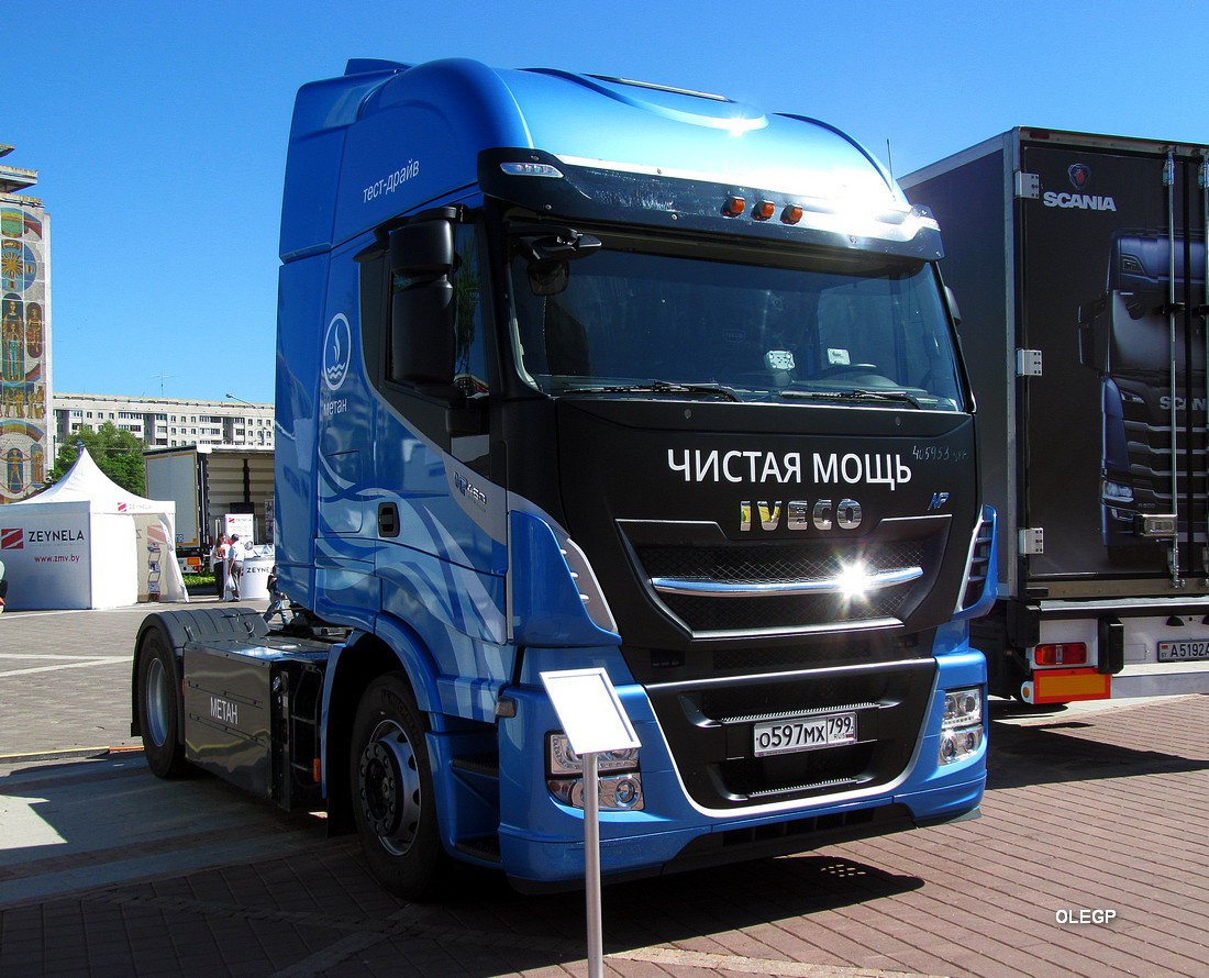 Москва, № О 597 МХ 799 — IVECO Stralis ('2012) 460; Минск — Выставка "БАМАП-2019"