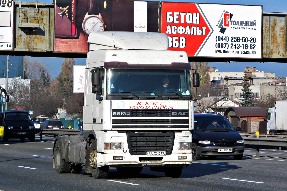 Киев, № АА 6346 ЕА — DAF 95XF FT