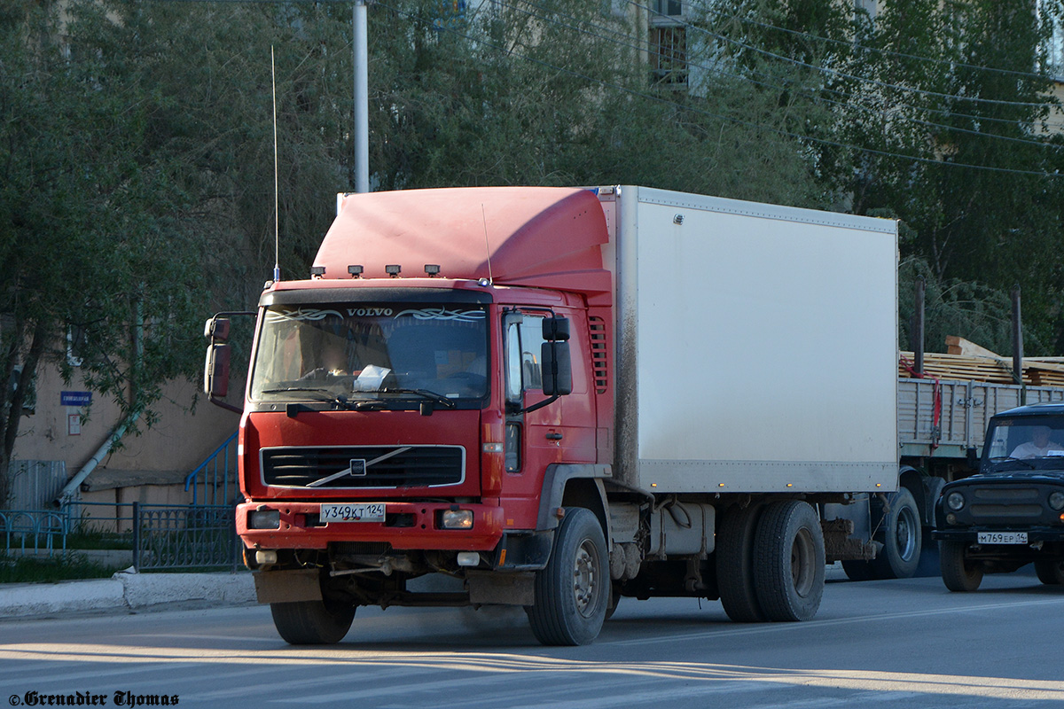 Красноярский край, № У 349 КТ 124 — Volvo ('2001) FL