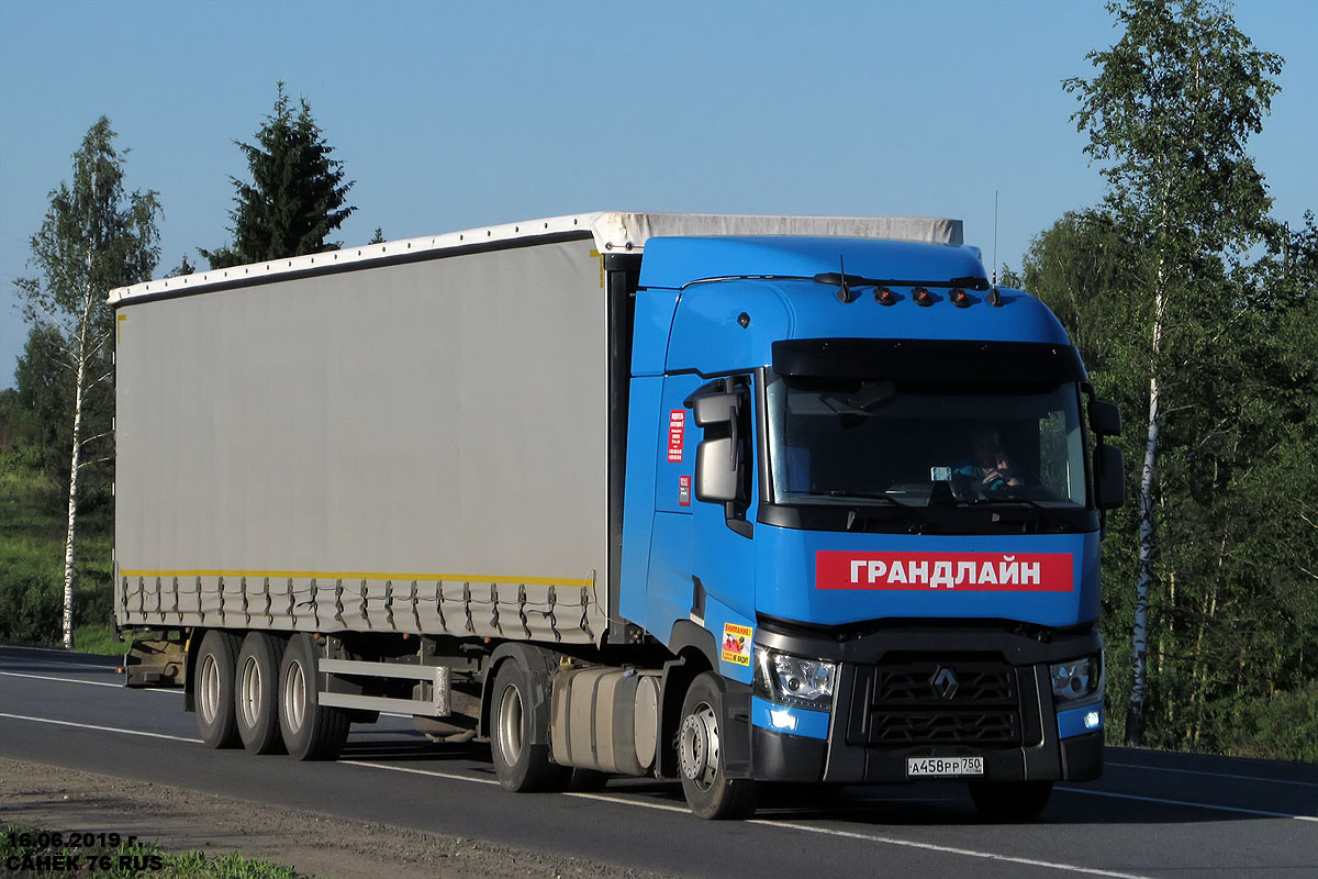 Московская область, № А 458 РР 750 — Renault T-Series ('2013) Московская область, № А 458 РР 750 — Renault T-Series ('2013)