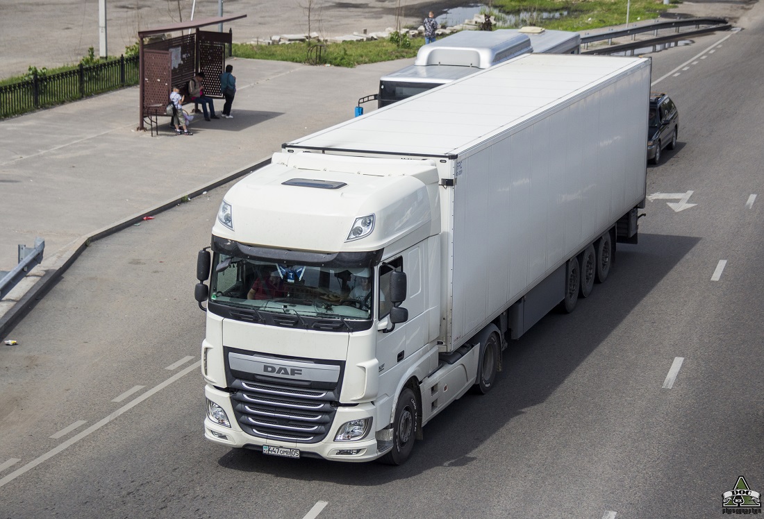Алматинская область, № 447 OMB 05 — DAF XF Euro6 FT