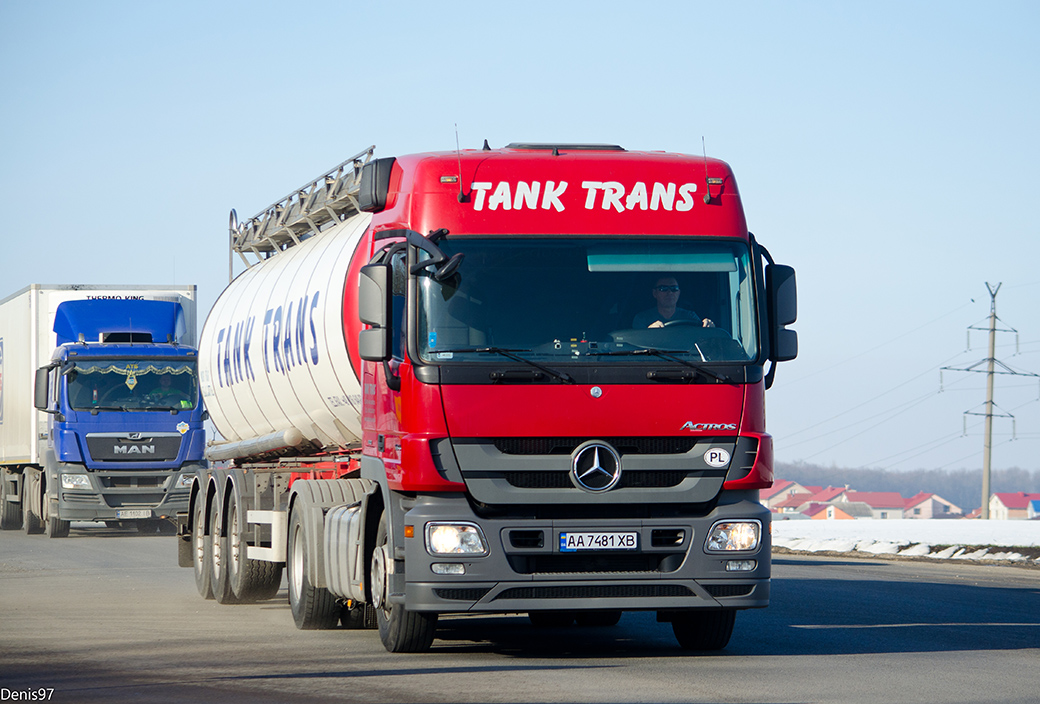 Львовская область, № АА 7481 ХВ — Mercedes-Benz Actros ('2009) 1844