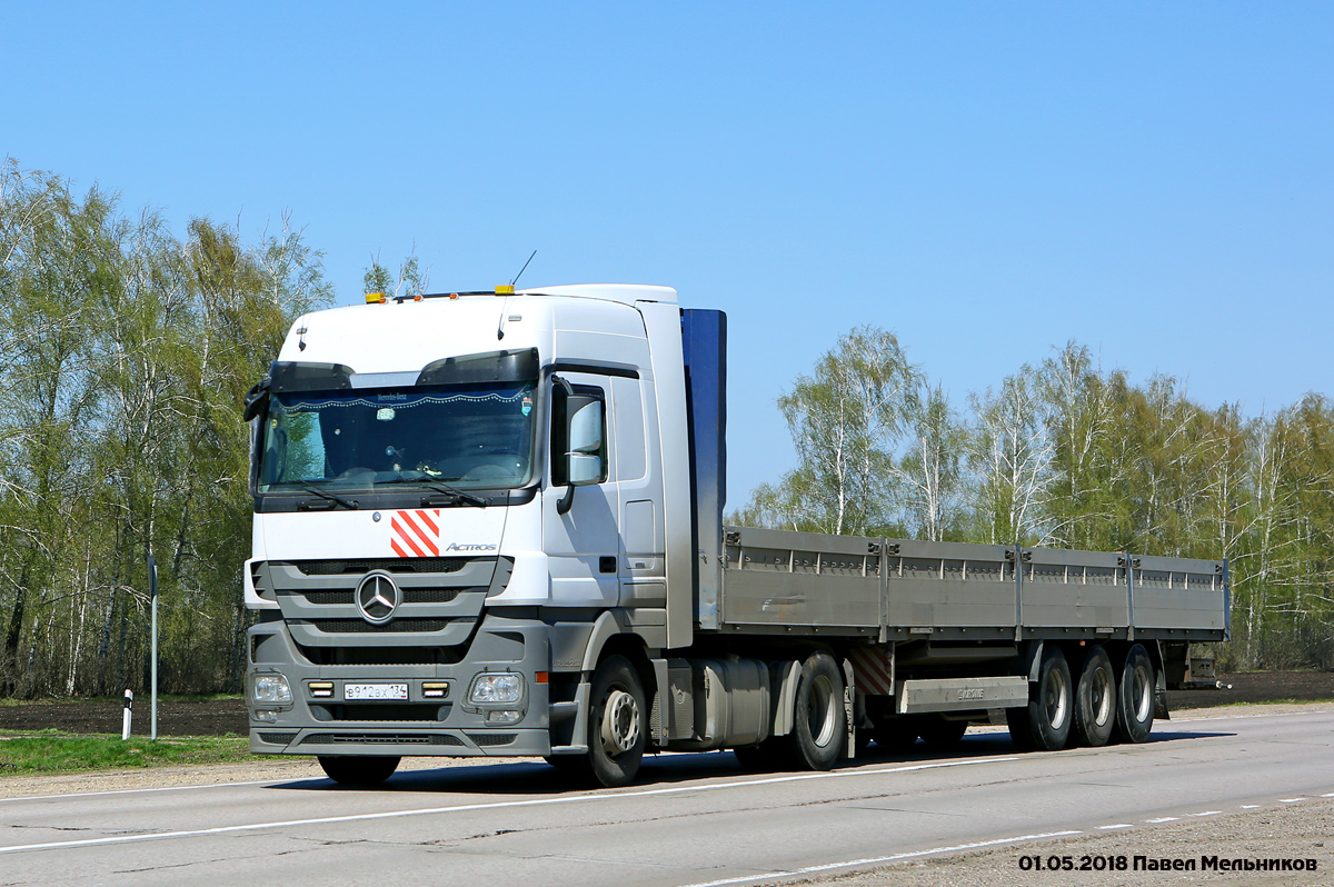 Волгоградская область, № В 912 ВХ 134 — Mercedes-Benz Actros '09 1846 [Z9M]