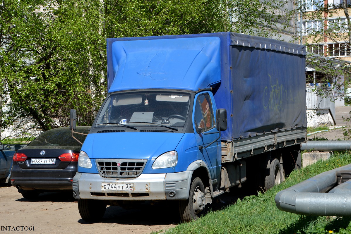 Вологодская область, № В 744 УТ 35 — ГАЗ-33106 "Валдай"