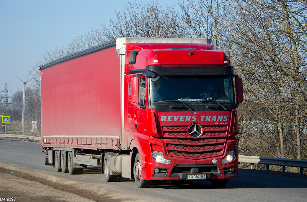 Закарпатская область, № АО 0861 ВТ — Mercedes-Benz Actros ('2011) 1845