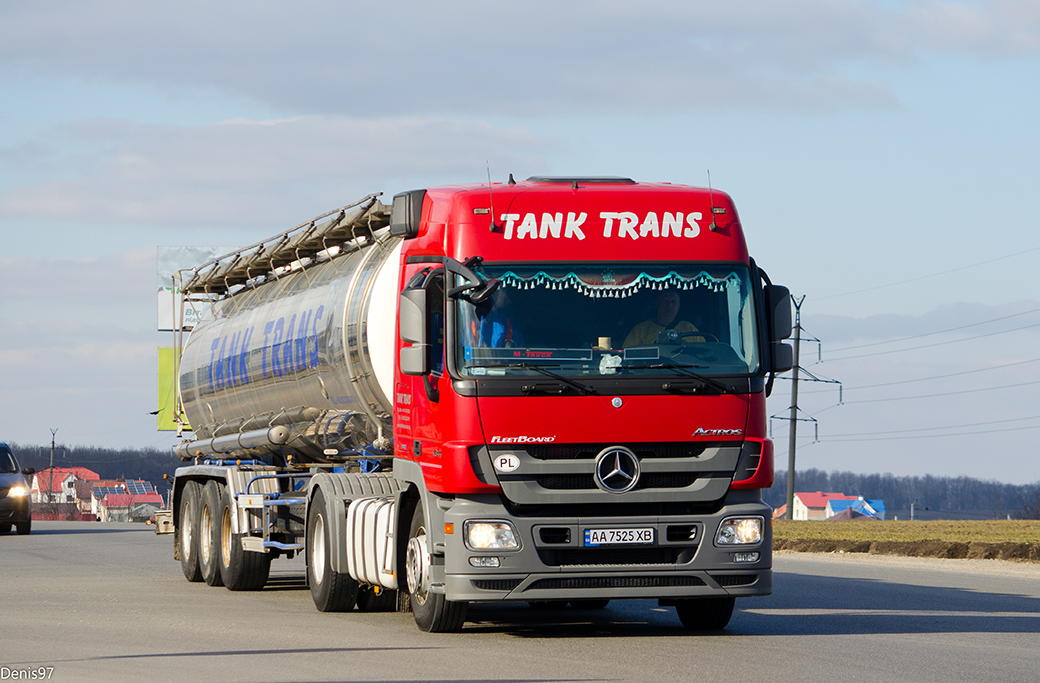 Львовская область, № АА 7525 ХВ — Mercedes-Benz Actros ('2009) 1844