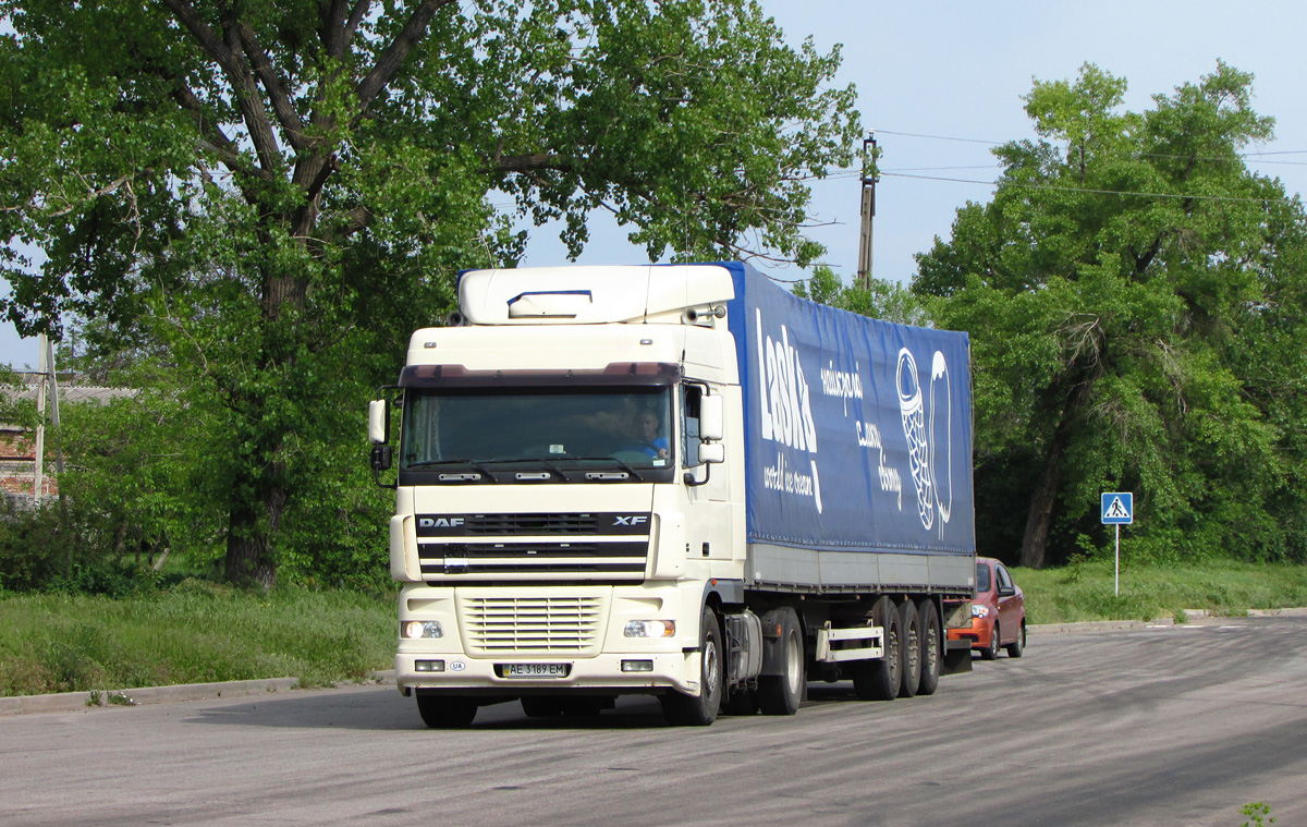 Днепропетровская область, № АЕ 3189 ЕМ — DAF XF95 FT