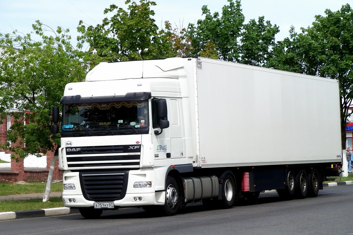 Смоленская область, № А 751 КУ 67 — DAF XF105 FT