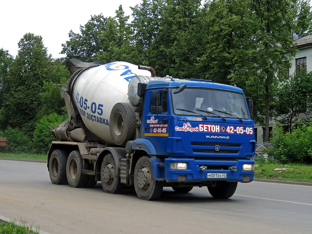 Кировская область, № М 001 ЕК 43 — КамАЗ-6540-L4(19)