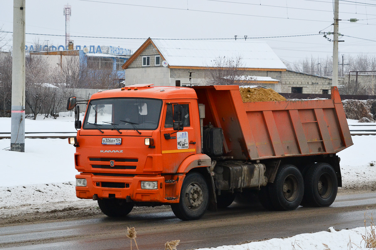 Волгоградская область, № В 306 ВУ 134 — КамАЗ-65115-L4