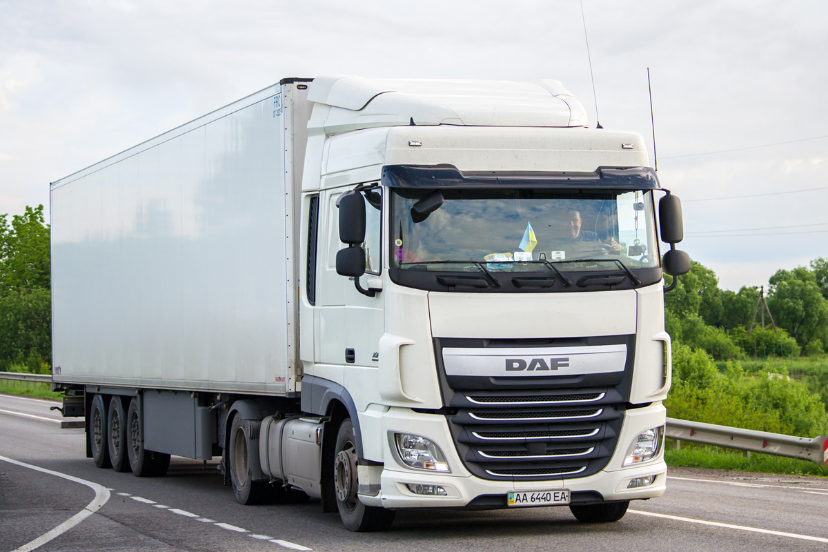 Киев, № АА 6440 ЕА — DAF XF Euro6 FT