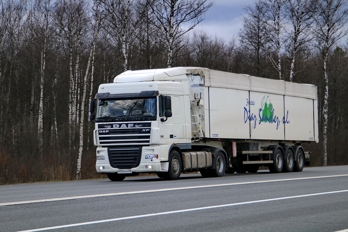 Белгородская область, № Н 252 НХ 31 — DAF XF105 FT