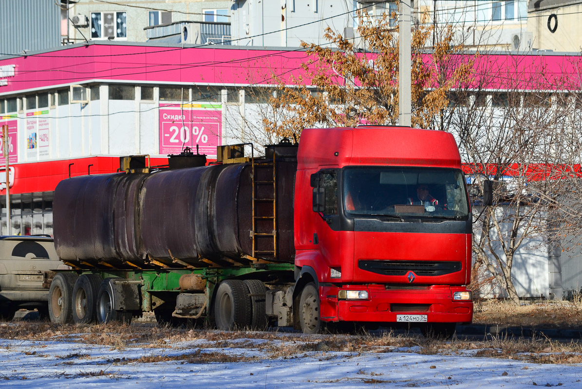 Волгоградская область, № А 124 МО 34 — Renault Premium ('1996)