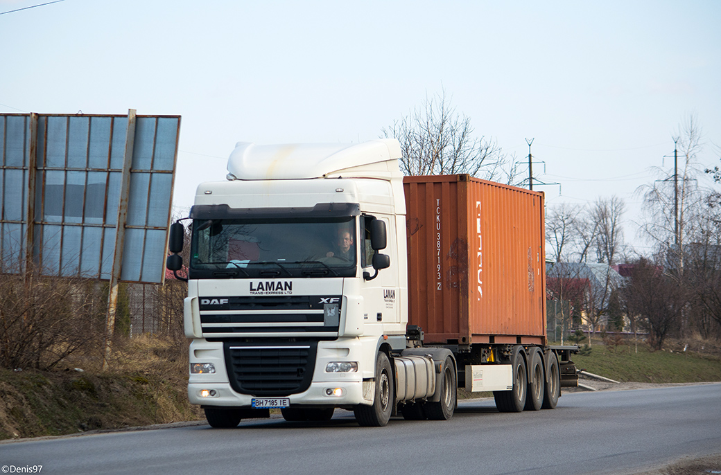 Одесская область, № ВН 7185 ІЕ — DAF XF105 FT