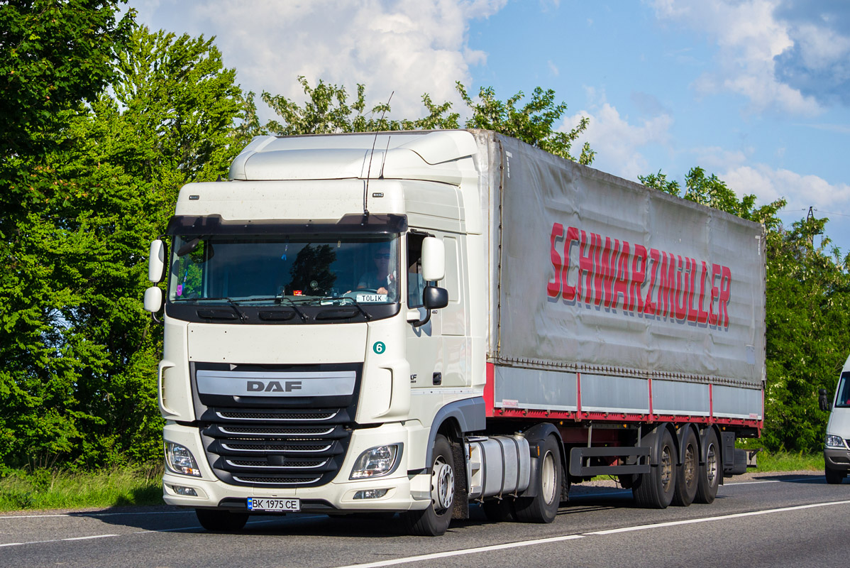 Ровненская область, № ВК 1975 СЕ — DAF XF Euro6 FT