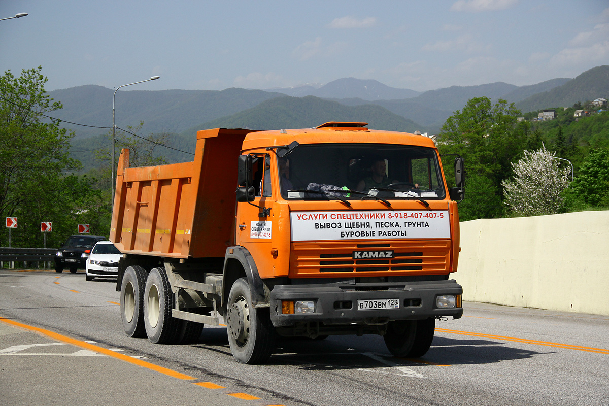 Краснодарский край, № В 703 ВМ 123 — КамАЗ-65115-D3