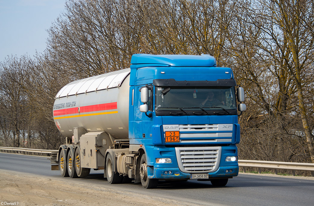 Сумская область, № ВМ 5858 ВЕ — DAF XF105 FT