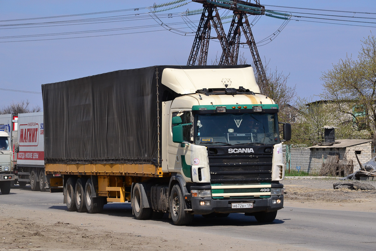 Волгоградская область, № А 672 ВУ 134 — Scania ('1996) R124L