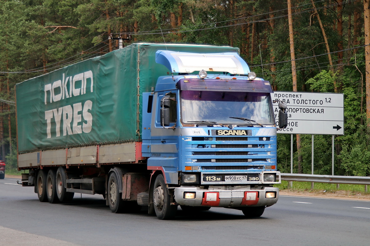 Ленинградская область, № М 908 УС 47 — Scania (III) R113M