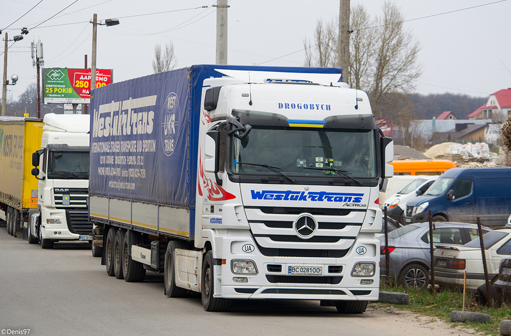 Львовская область, № ВС 0281 ОО — Mercedes-Benz Actros ('2009) 1844