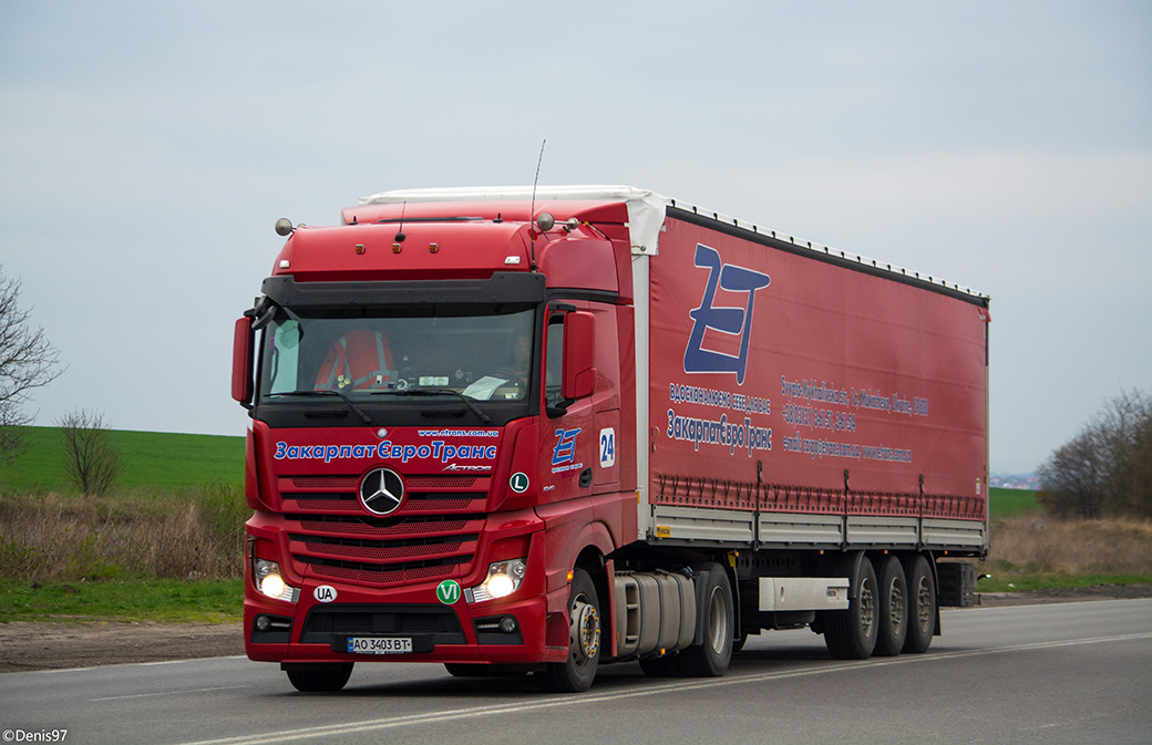 Закарпатская область, № АО 3403 ВТ — Mercedes-Benz Actros ('2011) 1845